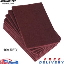 10x Red Scotch Abrasive Pads – Scuff & Surface Preparation Hand Pads