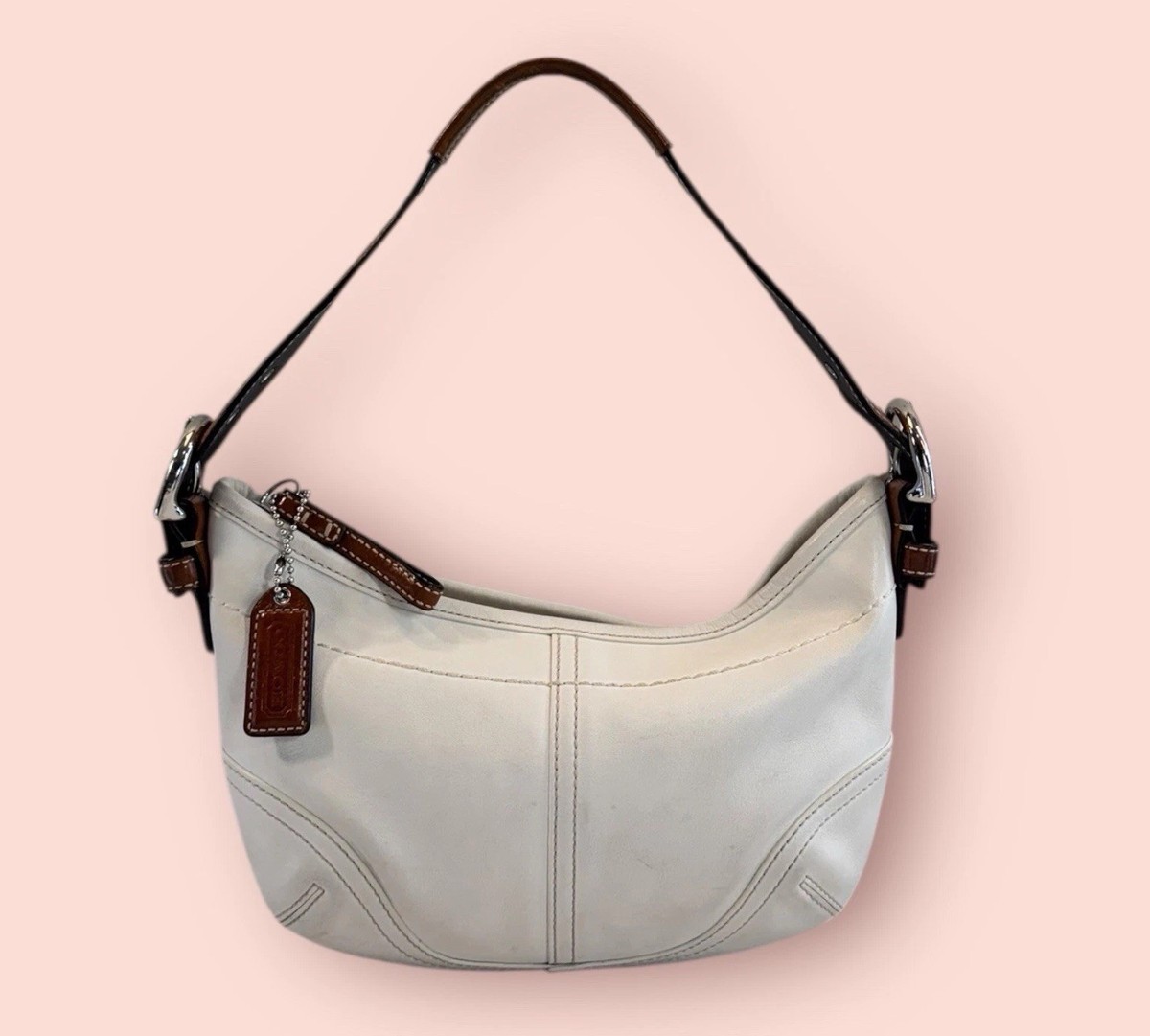 COACH Y2K Vintage Soho Small Luxury Designer Leather Hobo Shoulder