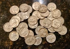 Roll of 40 Washington Quarters 90% Silver Coins $10 Face Value Mixed Dates