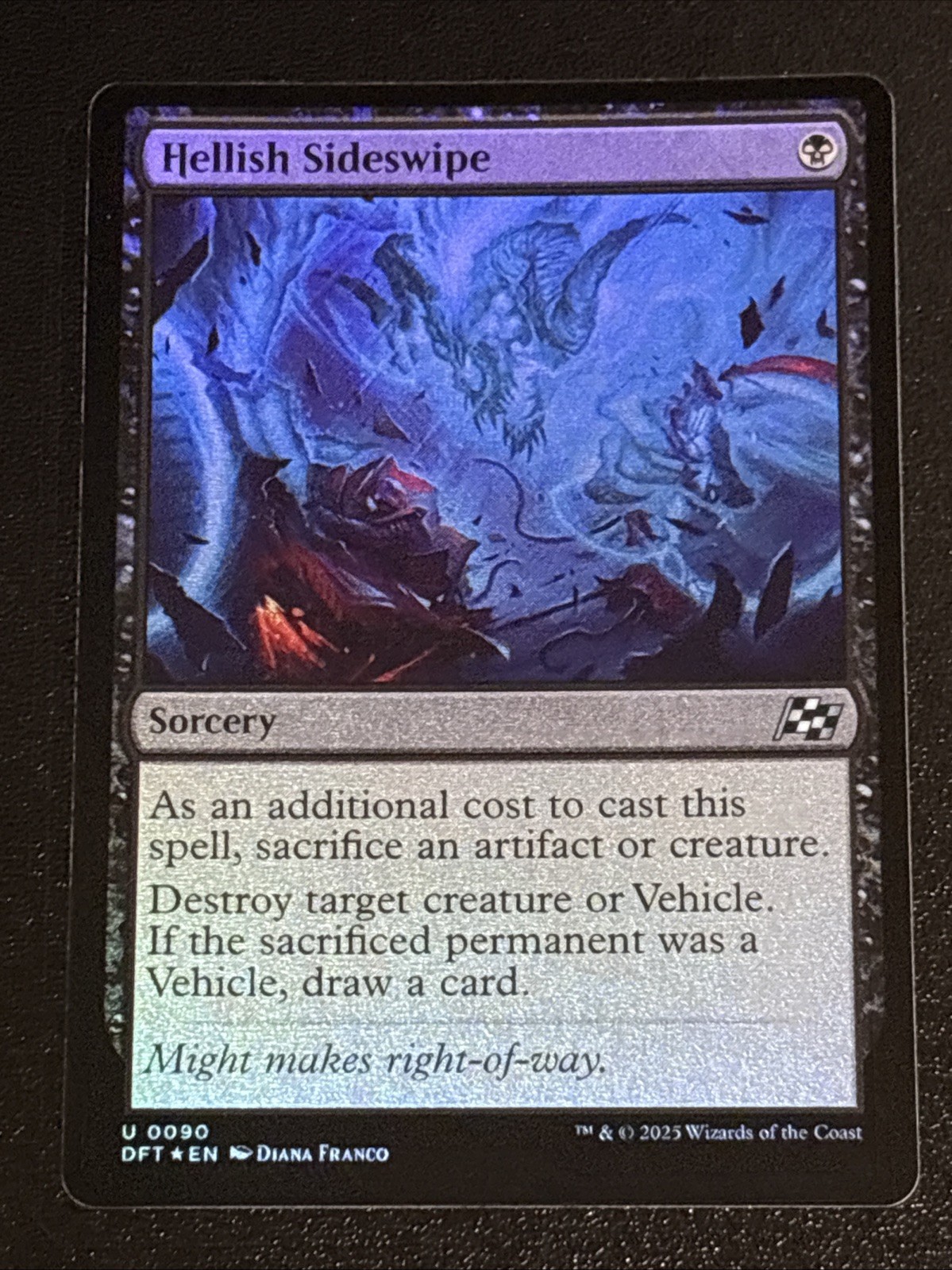 MTG Aetherdrift Hellish Sideswipe Foil 0090 NM