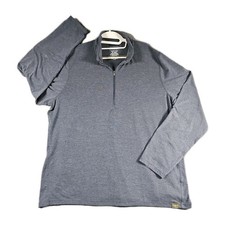 LL Bean Comfort Stretch Pullover 1/2 Zip Slightly Fitted Men XL Lightweight Blue