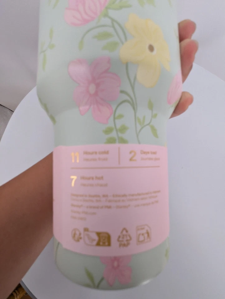 NEW STANLETY cup 40 oz Easter Quencher Flowstate Tumbler Spring Blossoms 2026 - Image 2 of 4