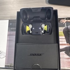 Bose Yellow Wireless In-Ear Earbuds with Charging Case  Replaceable Tips