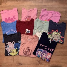 Cat Jack Jumping Beans Girl s Short Sleeve Graphic Tees Size 10/12 Set Of 10