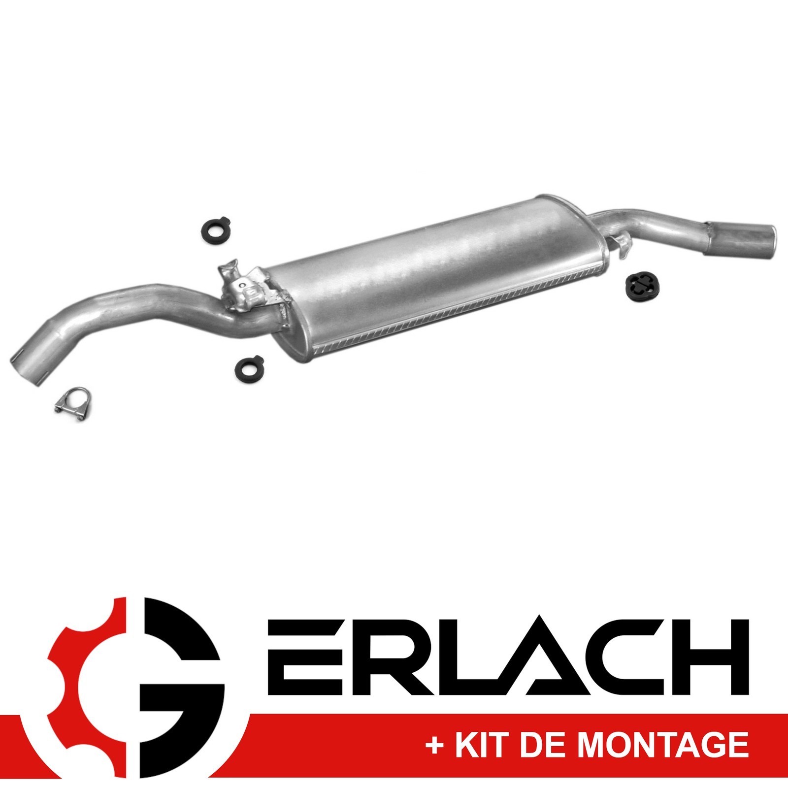 Silencieux arriere pour VW Golf II 1.0 1.3 1.6 pot echappement de rechange reference 745