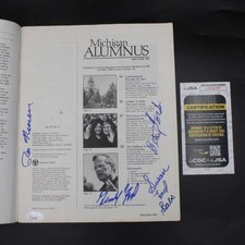 Gerald Ford/Betty Ford + Signed Magazine Michigan 1991 Autograph JSA ZJ21379