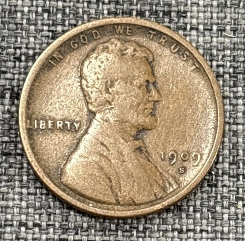 1909 S Lincoln Cent VG