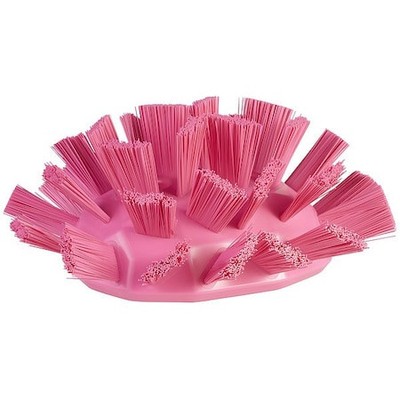 Vikan 70301 Scrub Brush Head,Polyester,Stiff,Pink
