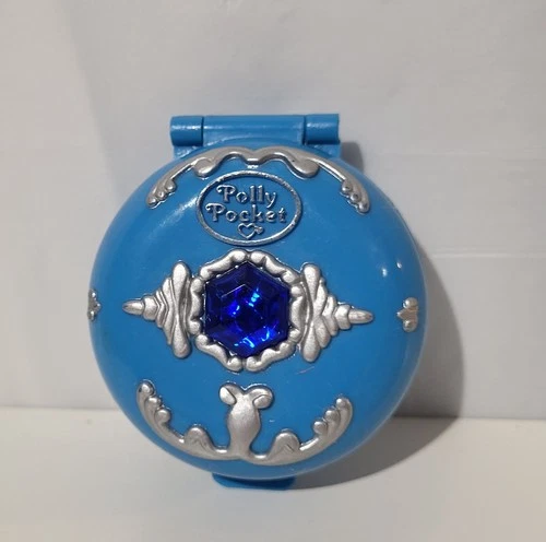 Vintage 1992 Polly Pocket "Princess Polly's Undersea World" Ocean Blue Jewel