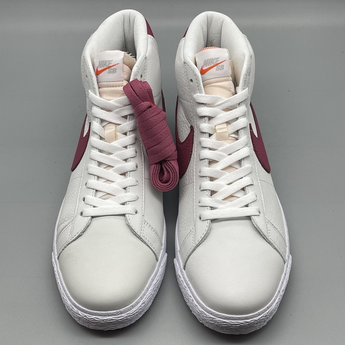 Mens Nike SB Zoom Blazer Mid ISO Size 12 White Sweet Beet  display picture 3