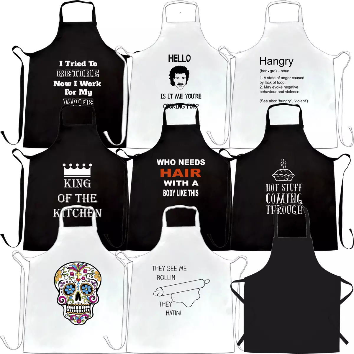 Funny Grilling Apron Hangry – Z Create Design