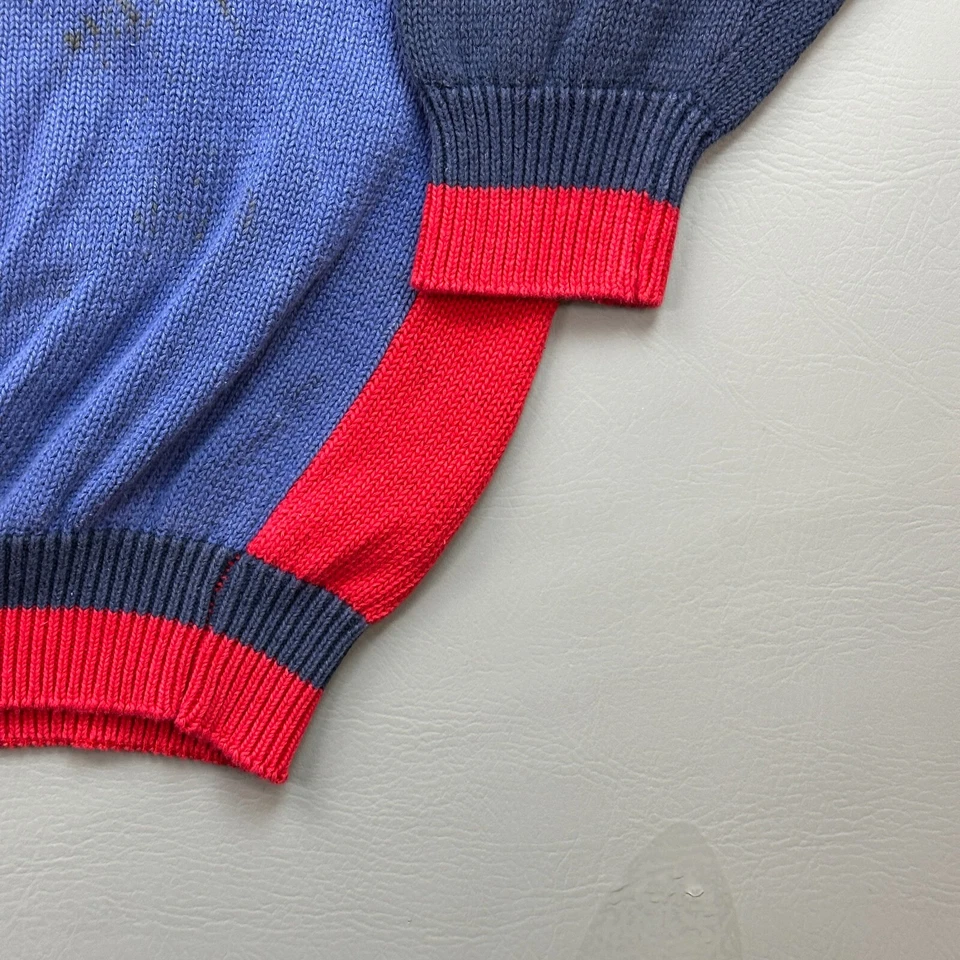 Vintage Par Four Sweater Mens 2XL Red Golf Heavyweight Knit Crewneck Pullover - Image 2 of 4