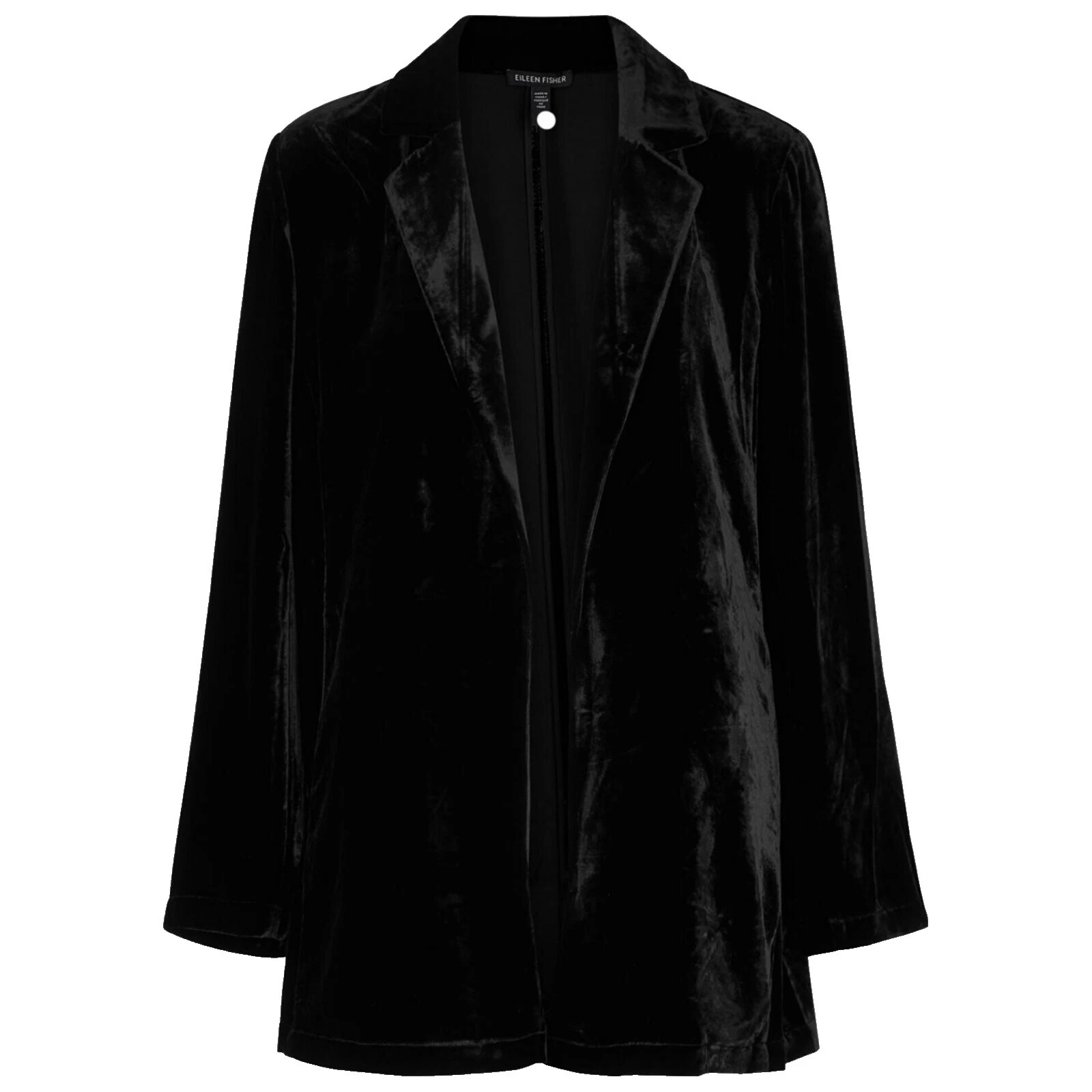 Abrigos sólido negro Eileen Fisher, chaquetas y chalecos para Mujeres
