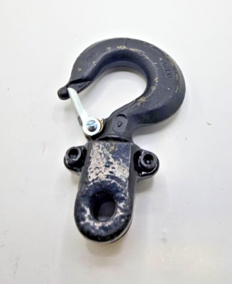 ESH 4' Alloy Bottom Shipyard Hook with Safety Latch -Forged - Black
