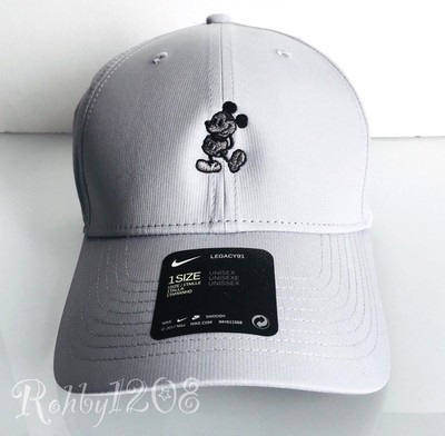 white nike mickey hat
