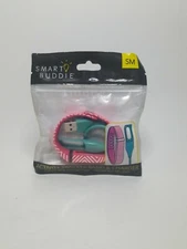 New! Smart Buddie Fitbit Flex Activity Tracker  Band/Charger SM Pink/White