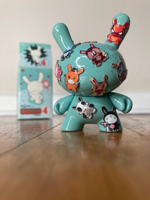 Kidrobot Custom Dunny Series 4 Box Art MAD Frank Kozik Mad