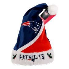 New England Patriots Christmas Santa Hat (17 in) Adult Unisex Football Team