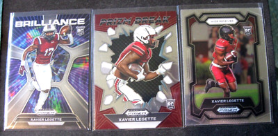 XAVIER LEGETTE 3-CARD RC LOT 2024 Pan. Prizm DPs BRILLIANCE/PRIZM BREAK/Base