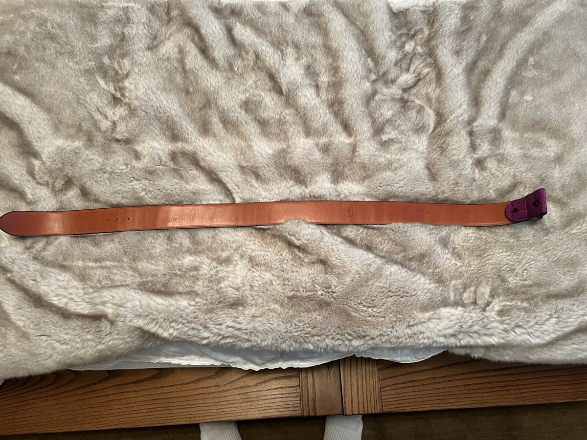fleming’s genuine alligator belt House of Fleming | Tortoise, antique, pearl, and medium grey  main image 4