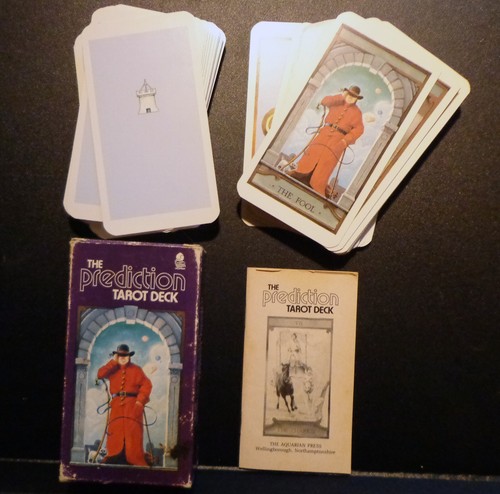 1985 PREDICTION TAROT CARD DECK COMPLETE AQUARIAN PRESS OOP - Picture 2 of 4