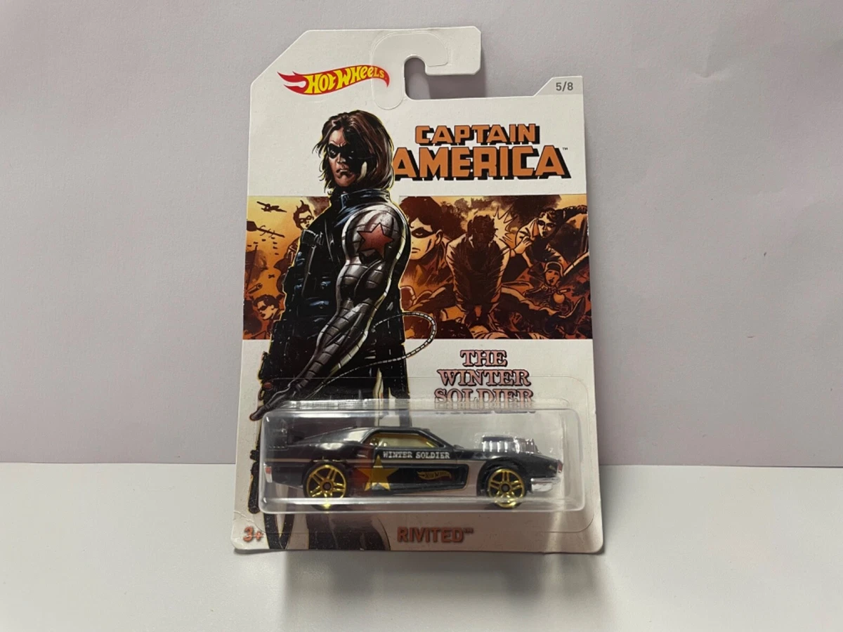 Hot Wheels . Captain America . The Winter Soldier . Riveted . Diecast Model