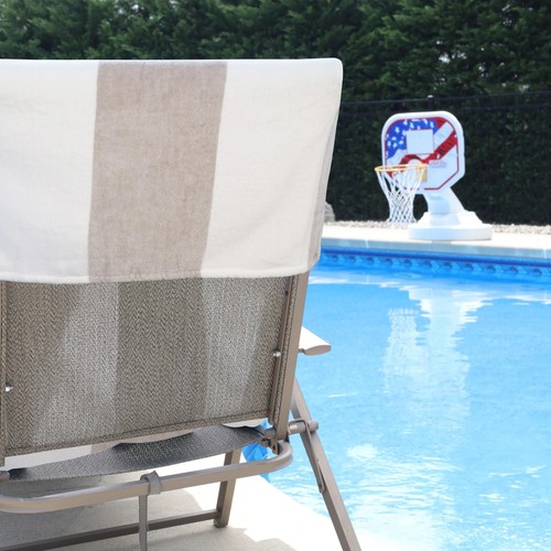 Superior Cabana Cotton Lounge Chair Cover, Outdoor Towel/Chaise Furniture Cov... - Picture 5 of 11