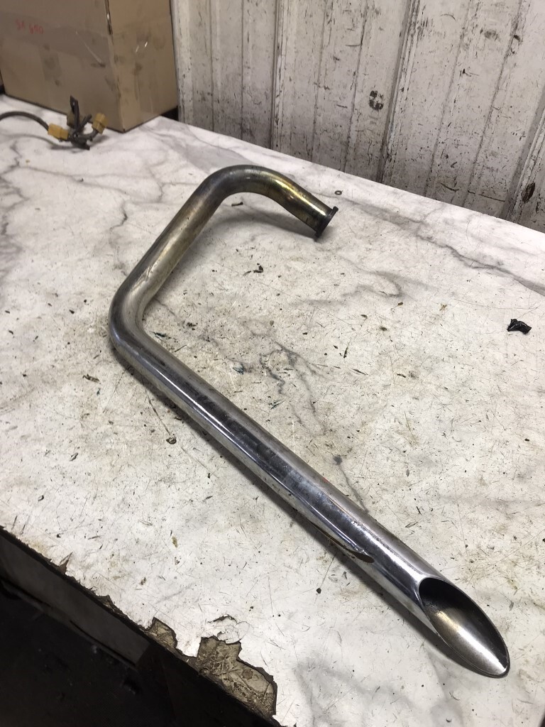70 71 Yamaha XS650 XS 1B 650 Left Side Muffler Exhaust Header Pipe