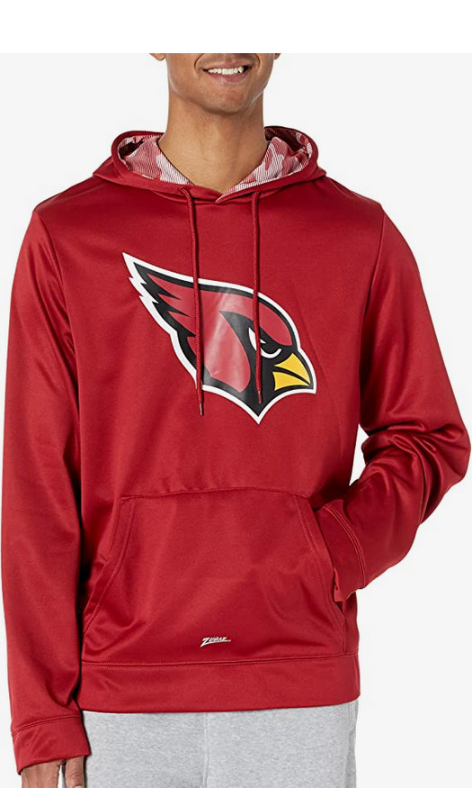 Толстовка с капюшоном цвета мужской команды NFL Zubaz Arizona Cardinals с командной камуфляжной подкладкой