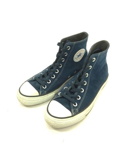 CONVERSE High -cut sneakers 24.5cm Navy Sweed Ladies | eBay