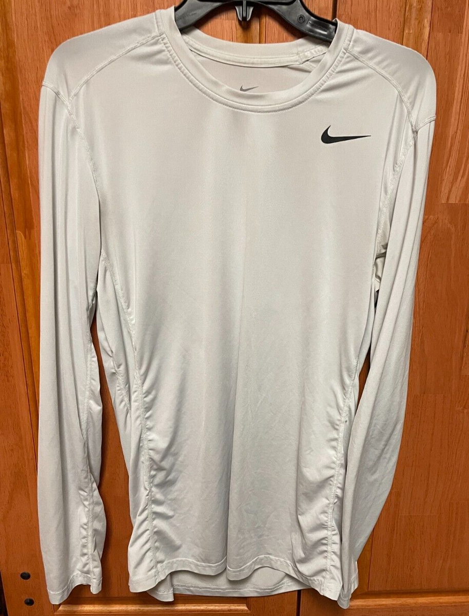 Nike Men's Legend Dry-Fit Training White Top Long Sleeve | eBay