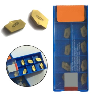 10 Pcs SP400 NC3020 GTN-4 Grooving Cut-Off Carbide Insert 4mm Width ZQMX4N11-1E