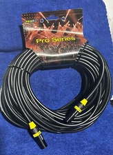New Pro-Lok PROS-100X-NK-BK | 100-Foot Microphone Cable | XLR to XLR