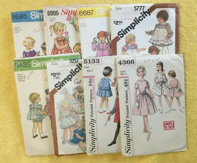 Simplicity Patterns ~ CUT PATTERNS ~ All Size 2 * ~ * ~ * ~ * ~ * ~ Listing 5853