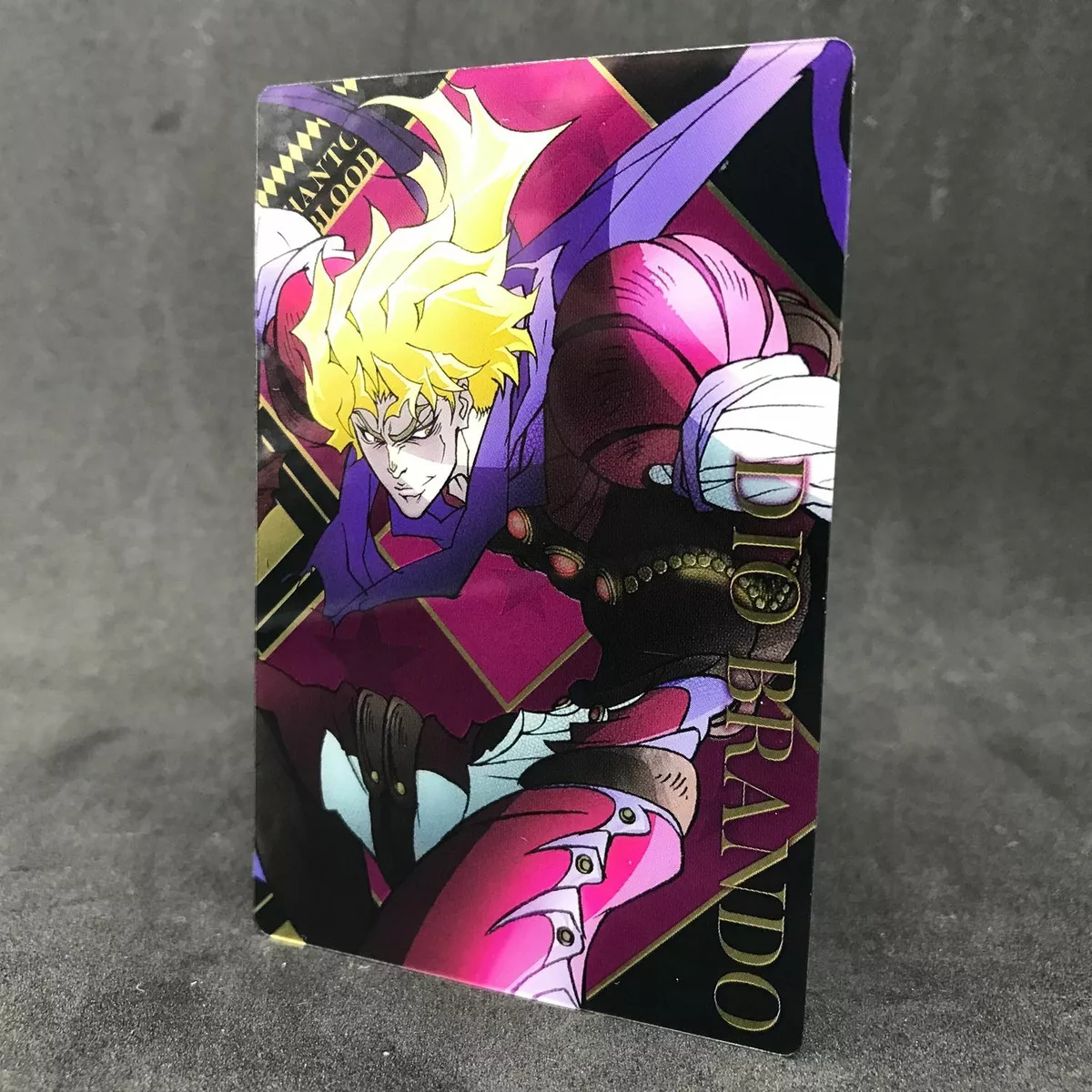 Jojo's Bizarre Adventure DIO BRANDO No.02 Japanese Metallic Card Anime