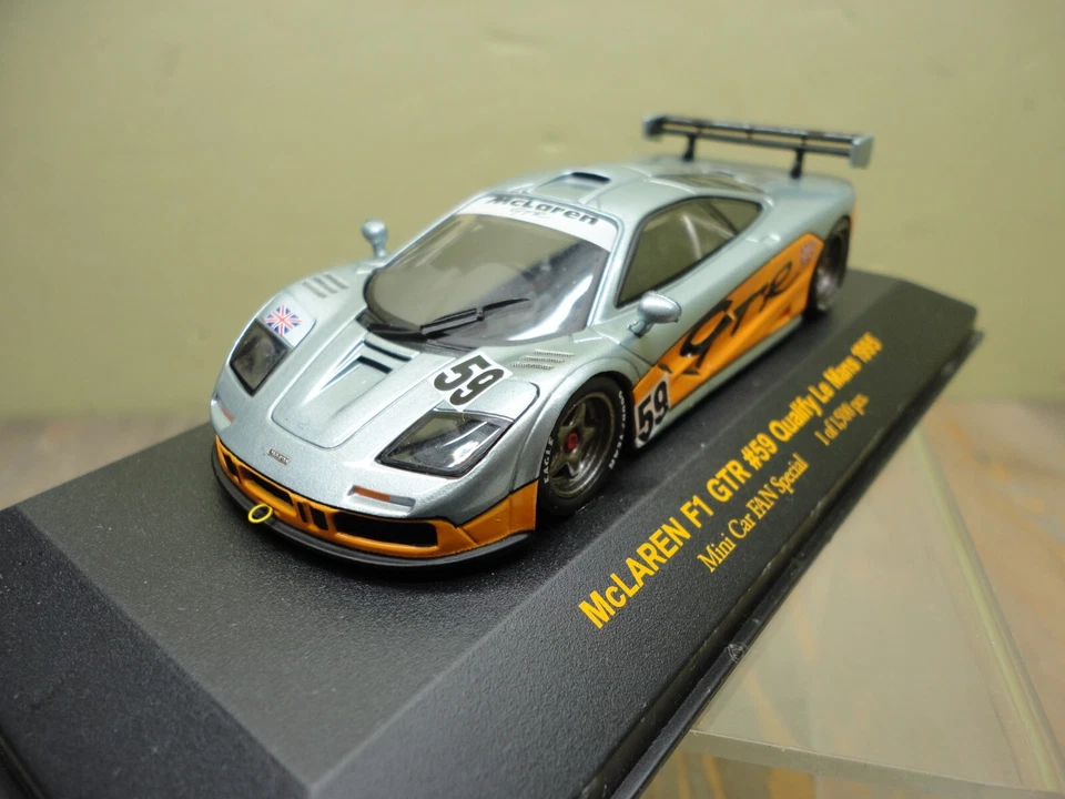 Minicar McLaren F1 GTR 1995 escala 1/43 modelos IXO carreras 24 horas Lemans 486 #59 Foto 3 de 4