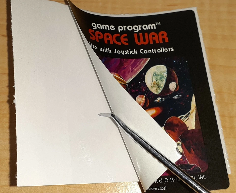 Replacement Atari 2600 Space Invaders Label - Machine cut just peel and stick - Image 2 of 3