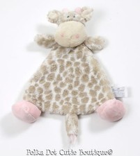 Nat  Jules Tan Pink Giraffe Baby Sadie Security Blanket Lovey EUC