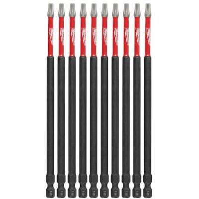 Milwaukee Tool 48-32-4246 Shockwave 6'' Impact Torx T25 Power Bits (10 Pk)