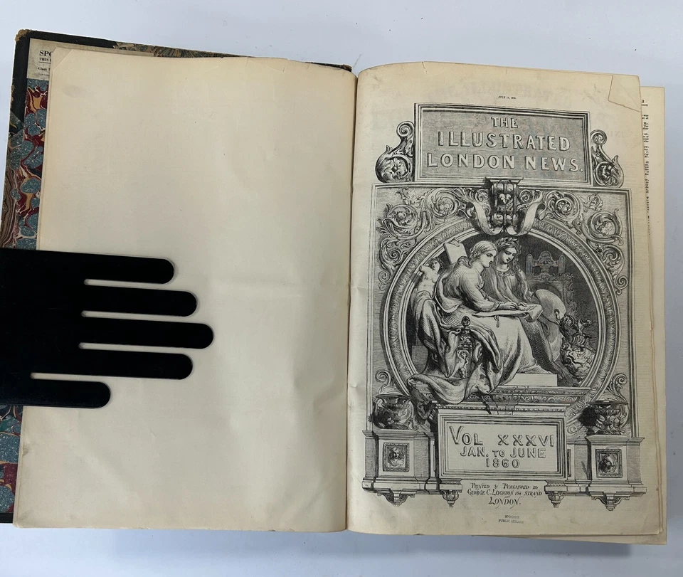 Bound Magazine: Illustrated London News: January to June 1860 - Image 3 of 4