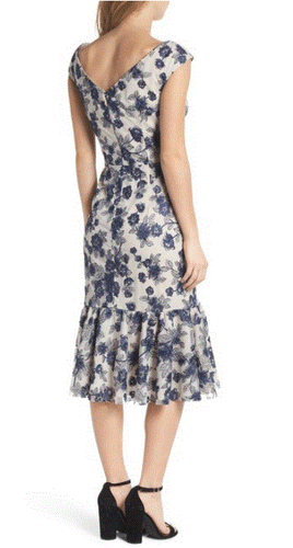 NWT Gal Meets Glam Rosemary Floral Embroidered Midi Navy Nights Dress 18 (16) - Picture 2 of 10