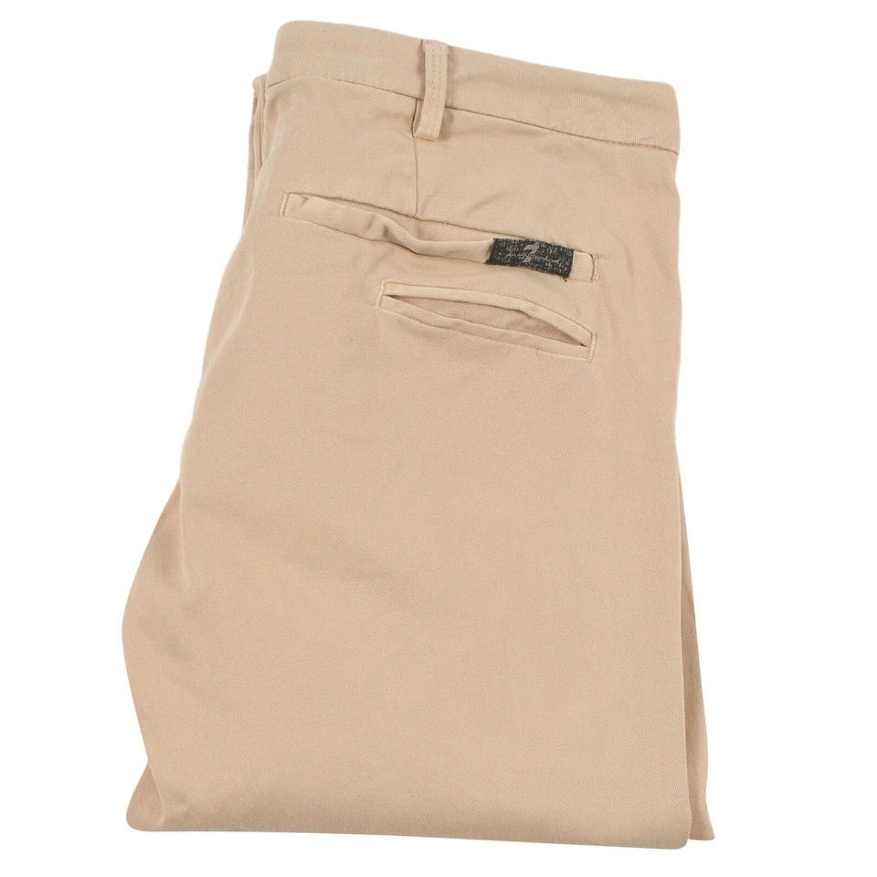 7 For All Mankind Women's Slim Tapered Trouser Flat Front CASUAL Pants Size 26 - Image 2 of 4