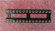 Image of 28 pin DIL, DIP IC socket, Turned Pin, QTY 5