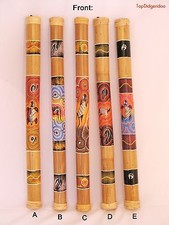 31"80cm Rain Maker Shake Stick Traditional Authentic Dot-Paint Handwork Artwork