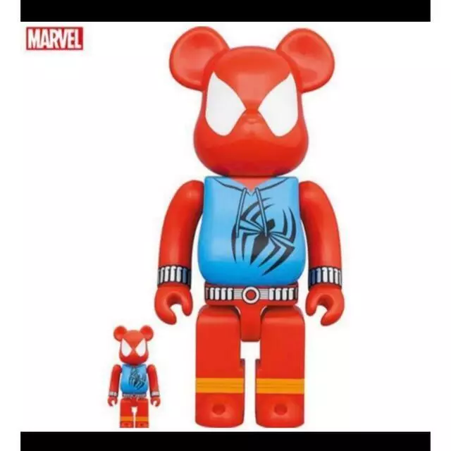 MEDICOM TOY BE@RBRICK SCARLET SPIDER 400% & 100% set bearbrick