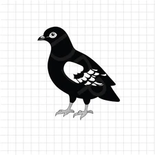 Pigeon SVG Vector Clipart Design Silhouette For Vinyl Decal Sticker