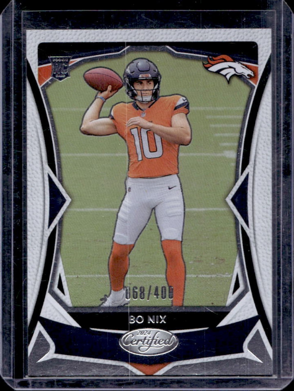 2024 Certified Bo Nix Rookies Rookie RC #68/400 Broncos