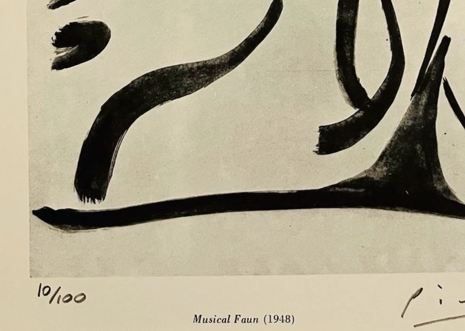 Pablo Picasso Hand-Signed Original Print With COA and +$3,500 USD Appraisal - Image 3 of 4