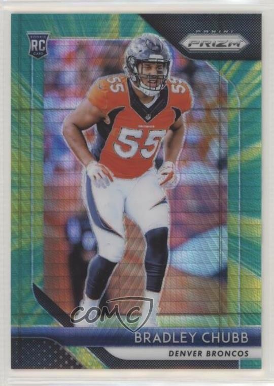 2018 Panini Prizm Rookie Hyper Prizm 5/275 Bradley Chubb #204 Rookie RC 0a5t
