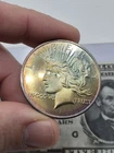 Rainbow toned 1 oz. Peace Silver  .999 Silver Round ☆ 1170